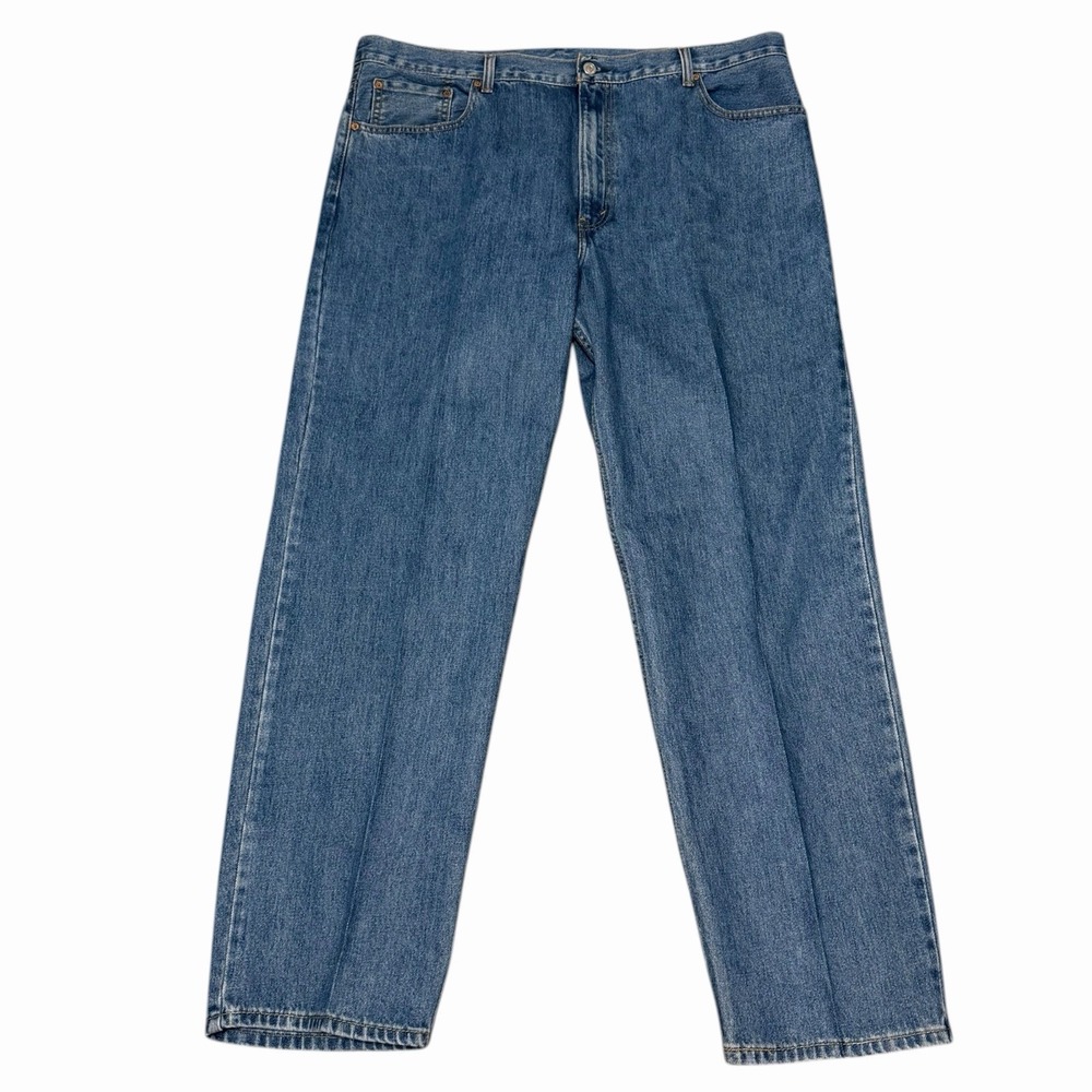 Levi's 550 Relaxed Fit Straight Leg Jeans Medium Wash Men's Size W42 L32 EUC